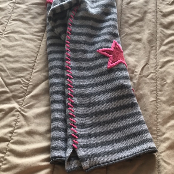 Grey striped Orly cotton sweater with pink heart embellishments - Picture 10 of 12